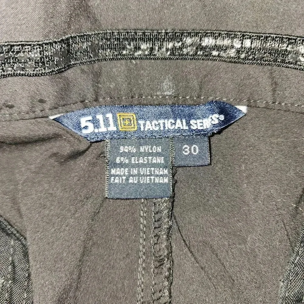5.11‎ Tactical Mens Black Cargo Shorts 30